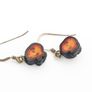 Heathergems Sterling Silver Earrings & Natural Heather In Original Box Image 4