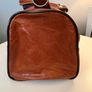 Stunning vintage leather Boston bag in Cognac Leather Image 5