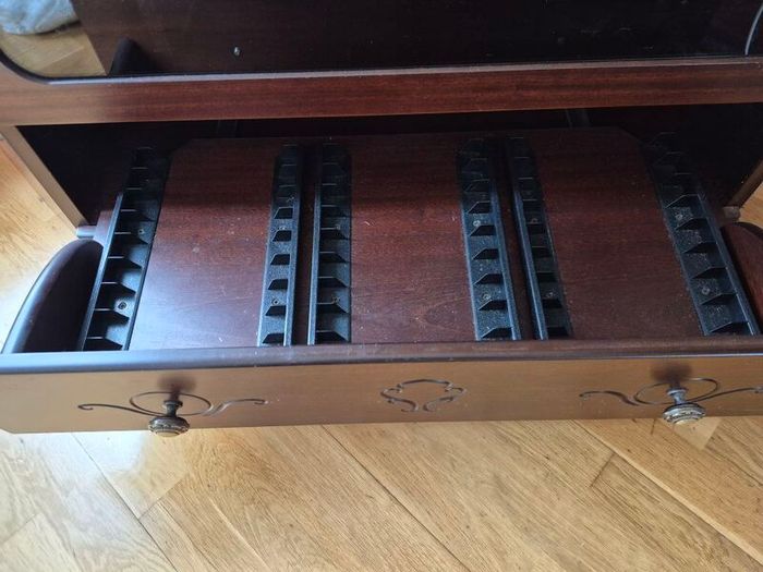 vintage mahogany corner TV unit