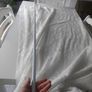 Beautiful Tulle Curtain with No Drill Extendable Curtain Pole /Cream White Image 6