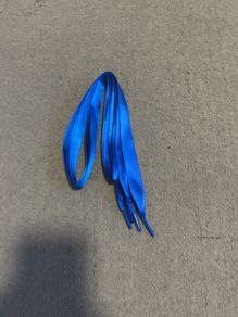 Ribbon blue shoelaces