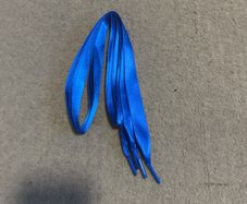 Ribbon blue shoelaces