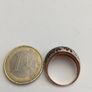 Vintage 18ct Rose Gold Diamond Bombe Ring Image 5