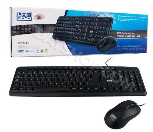 Dynamode (LMS Data) USB Full-size Keyboard and Optical Mouse Bundle