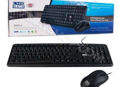 Dynamode (LMS Data) USB Full-size Keyboard and Optical Mouse Bundle
