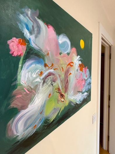 Original abstract painting on canvas