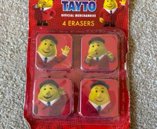 4 Tayto Official Merchandise Erasers