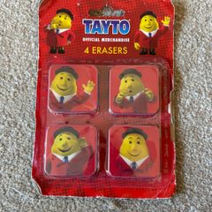 4 Tayto Official Merchandise Erasers