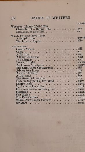 The Golden Treasury Of Songs And Lyrics. By Francis T. Palgrave. Macmillan And Co Limited.