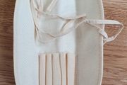 New - A Lovely Cream Travel Make-up Brush Holder - #