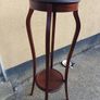 Large Vintage Mahogany Plant Stand Image 5