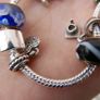Pandora Sterling Silver 925 Multi Stone Charm Bracelet 12 Charms Image 6
