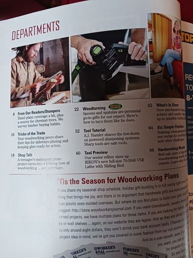 3 Copies of / Woodworker Journal /2020