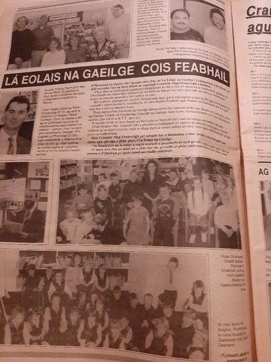 Vintage Gaeilge newspaper 1991