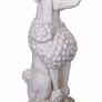 Large White Poodle Garden Statue  Elegant Country House Dog Sculpture for Garden, Patio & Entrance Image 3