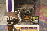 funko pop marvel rocket raccoon SDCC 2014 flocked