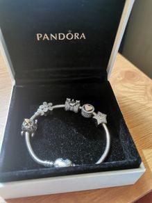 Pandora silver charm bracelet