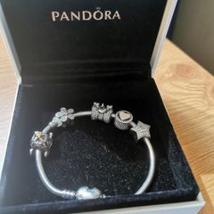 Pandora silver charm bracelet