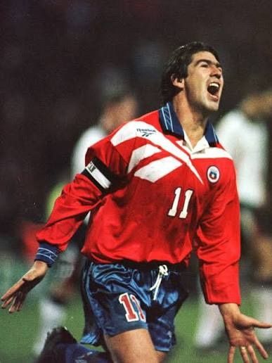 Chile Reebok Football long sleeve Jersey Shirt 1997 1998 1999 L Original Salas