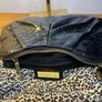 Marc B black faux patent croc shoulder bag clutch with detachable chain strap Image 5