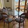 Modern Round Toughened Glass Dining Table, Seats 4-6 Image 3