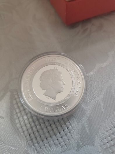 2007 Perth mint Year of the Pig 1oz silver coin 999 box+coa