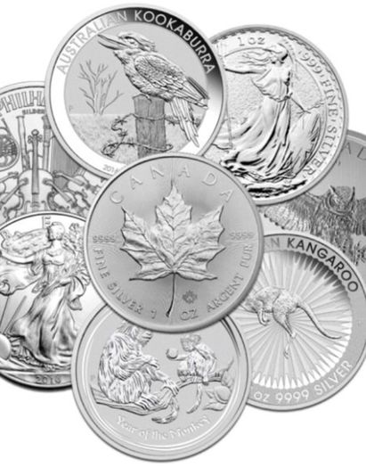 Silver Bar & Coins