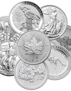 Silver Bar & Coins