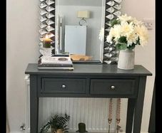 Console Hall Table and Mirror