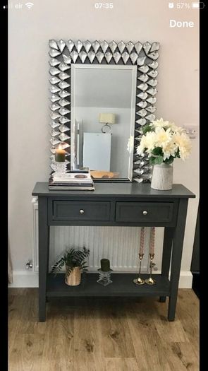 Console Table and Mirror