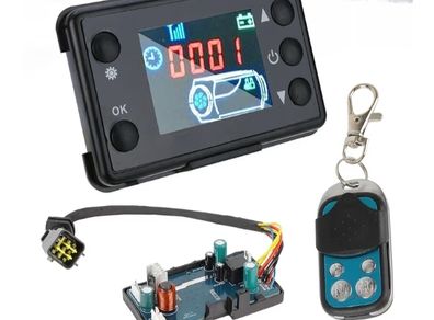 Car Air Diesel Heater Control Board, Car Air Diesel Heater 3KW 5KW 12-24V Motherboard W/LCD Switch Remote Controller Fit for Diesels Air Heater