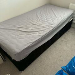 single bed and mattress