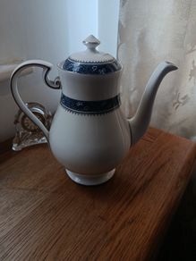 Vintage Aynsley ""Blue Mist" fine bone china coffee pot
