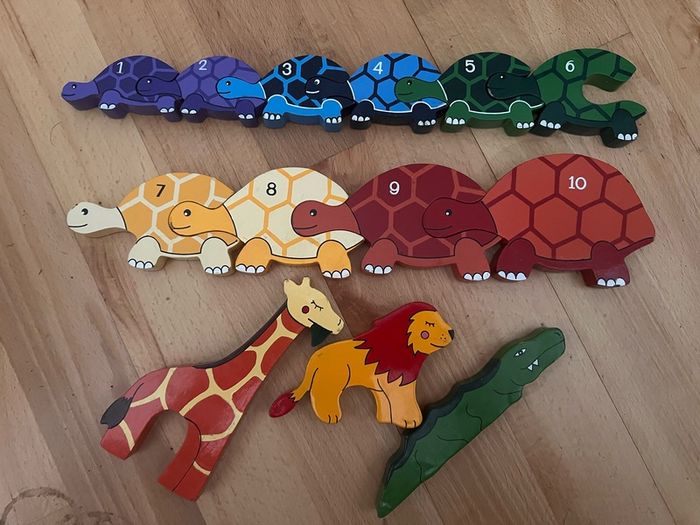 Alphabet puzzle- tortoise row