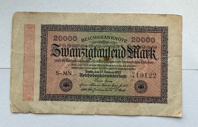 Germany 20000 Mark 1923 Banknote