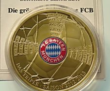Bayern Munich Treble Season 24 Karat Gold plated Proof 2012 / 2013