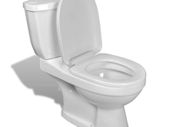 Toilet With Cistern White