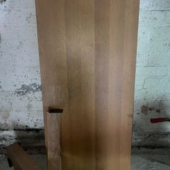 solid oak wood table