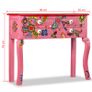 Console Table Solid Mango Wood Pink Hand Painted Image 2