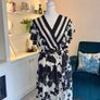 Brand New Virgo Boutique Cow Print Striped Midi Dress - Size XL (UK 14-16 / EU 42-44) Image 6