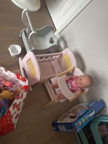 Dolls and wooden equipment