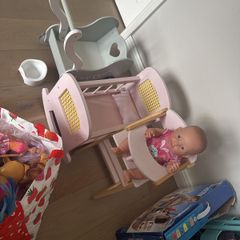 Dolls and wooden equipment