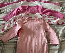 Girls new next long sleeve tops 9/12 mths