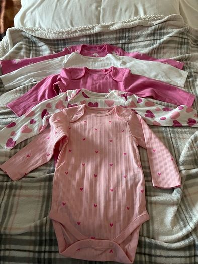 Girls new next long sleeve tops 9/12 mths