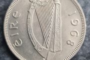 Ireland 1968 UNC Florin coin