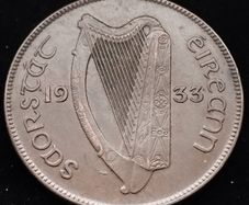 [#2634] - Ireland 1933 | Irish 1d | Irish 1 Penny  | KM.3 | High Grade