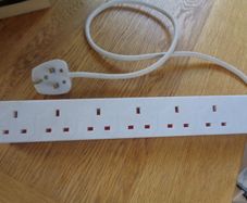 6 Plug Extension Lead for Sale