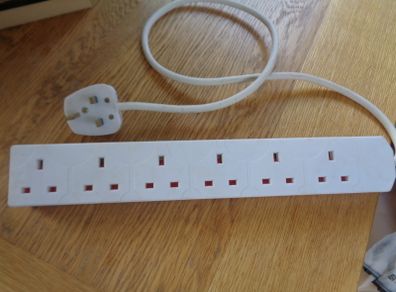 6 Plug Extension Lead for Sale