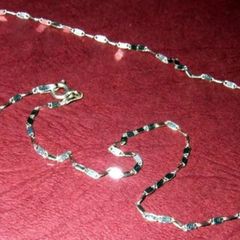 Vintage 9ct White Gold Necklace-Unisex