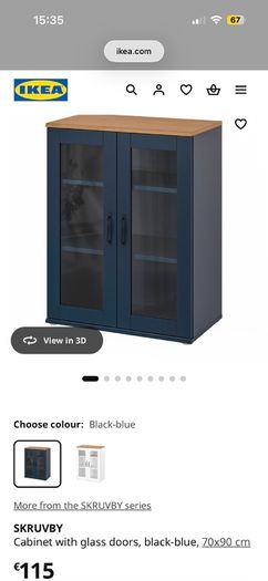 Cabinet with glass doors